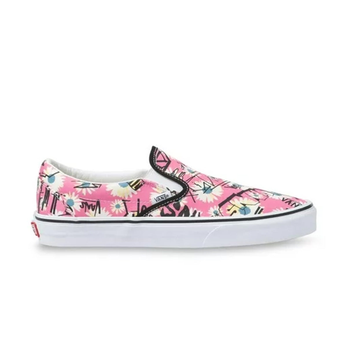 Classic Slip On 'Floral Rose Pink'
