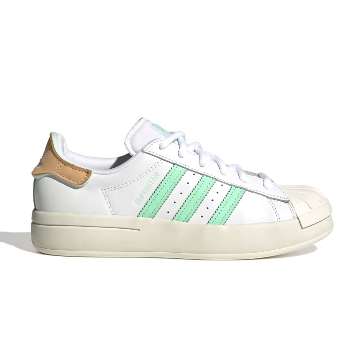 Adidas superstar mint green and white on sale