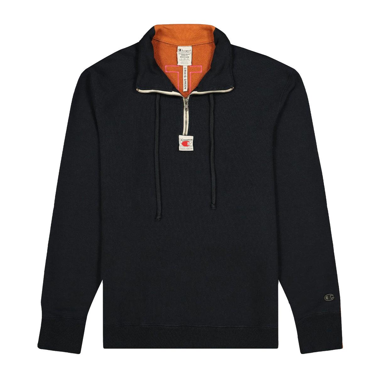 Champion + Craig Green 60s Vintage Print Half Zip-Up Sweatshirt 