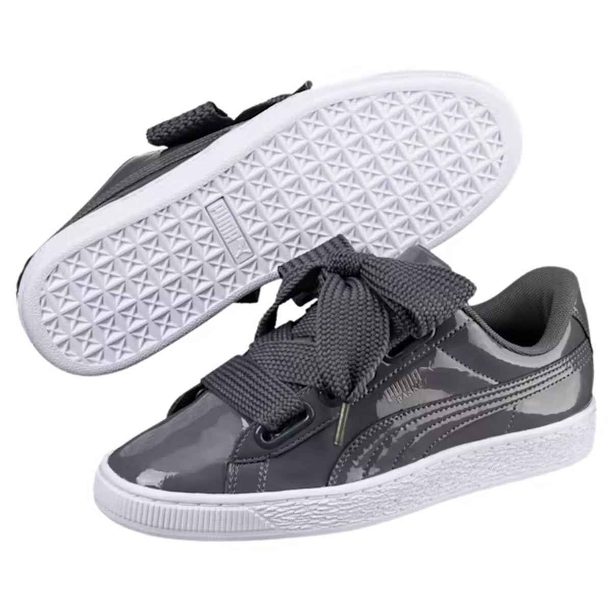 Wmns Basket Heart Patent Trainer 'Black'