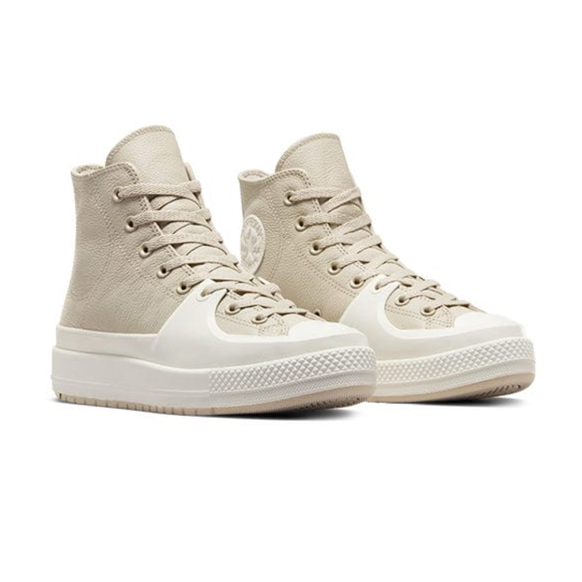 Chuck Taylor All Star Construction Leather Play On Sport Hi 'Beige White'