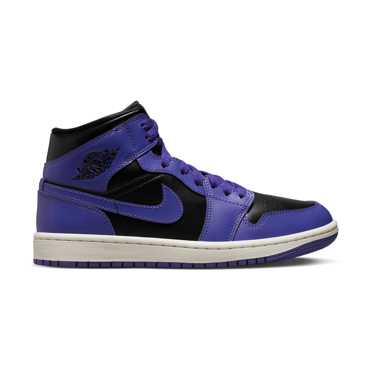 Jordan Brand Wmns Air Jordan 1 Mid 'Purple Black'