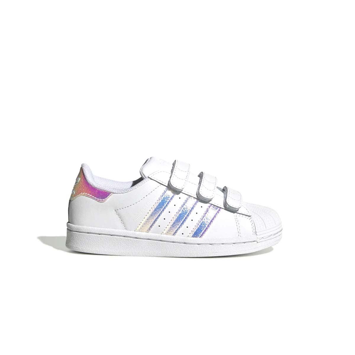 adidas Originals Kid's Superstar 'White Iridescent' 11C