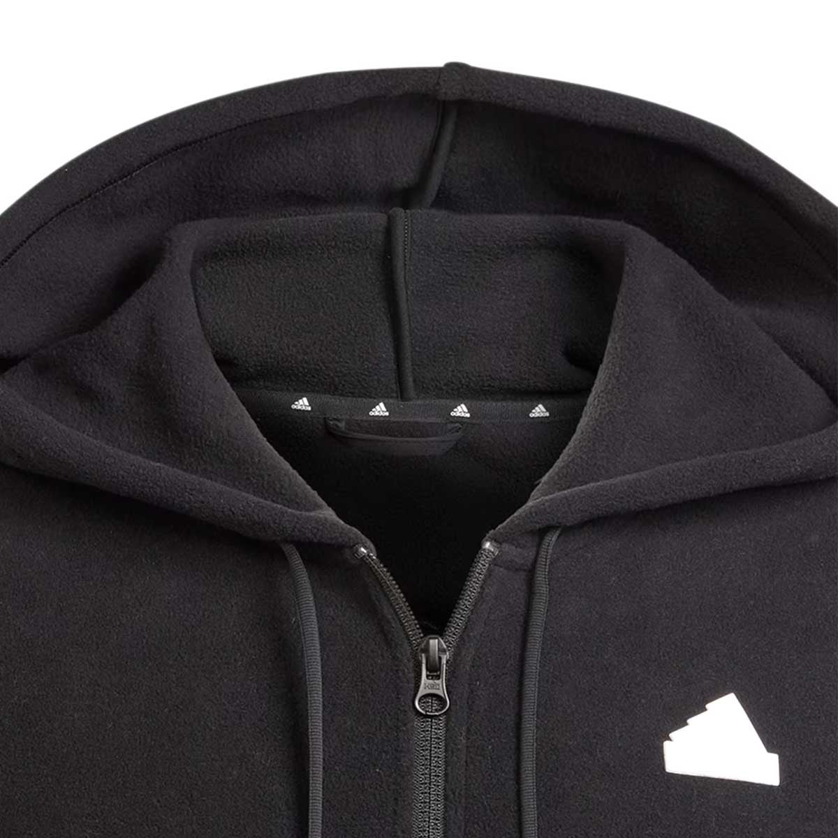 Forever iconic, the 3-Stripes get a fresh spin on this adidas hoodie. Wrapped around each sleeve, they ensure every move you make becomes part of adidas legacy. Whether you're relaxing at home or out exploring the city, fleece fabric feels luxuriously warm, comfortable and casual. Made with 100% recycled materials, this product represents just one of adidas solutions to help end plastic waste.