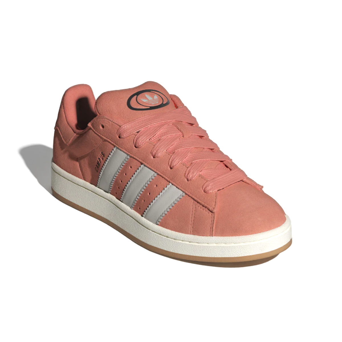 Although they made their debut on the hardwood, the adidas Campus shoes were quickly adopted just about everywhere else. With this pair, we move the iconic silhouette in another direction and add modern materials, colours and proportions. They're done with a premium leather upper lined with soft textile terry fabric, with all of it riding on an off-white midsole — a clear connect to the Campus legacy.