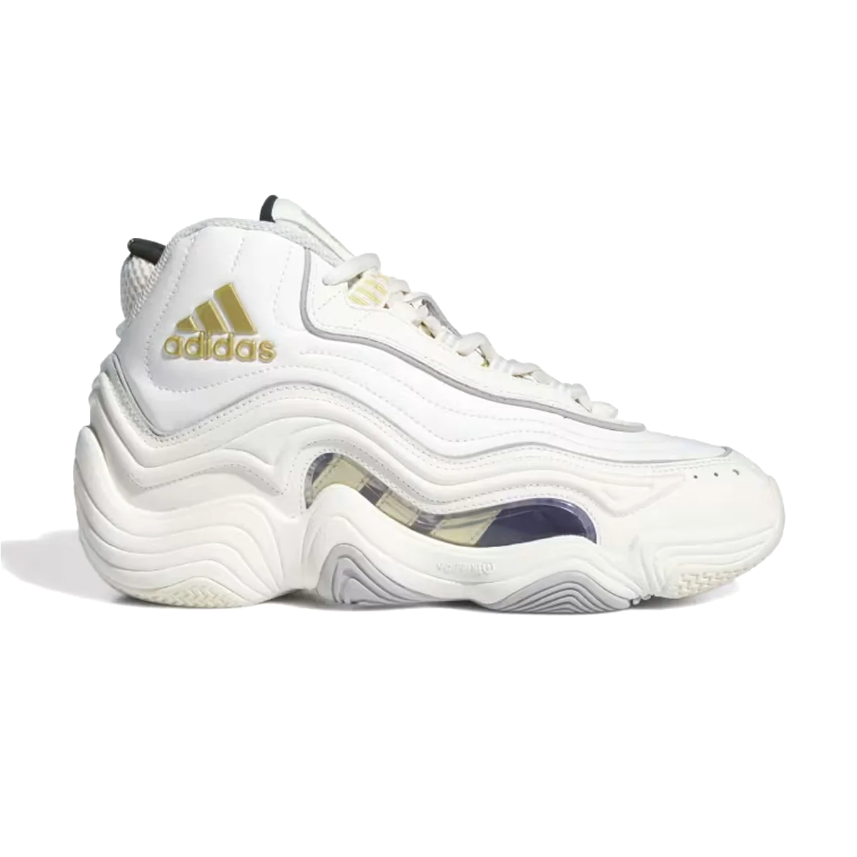 Let these adidas Crazy 98 shoes transport you back to the era of "Feet You Wear." An eye-catching wave pattern stands out against the upper that's moulded to cradle your foot. An EVA midsole with Adiprene cushioning provides comfort and support for all-day wear while the Torsion System stabilises as you move.