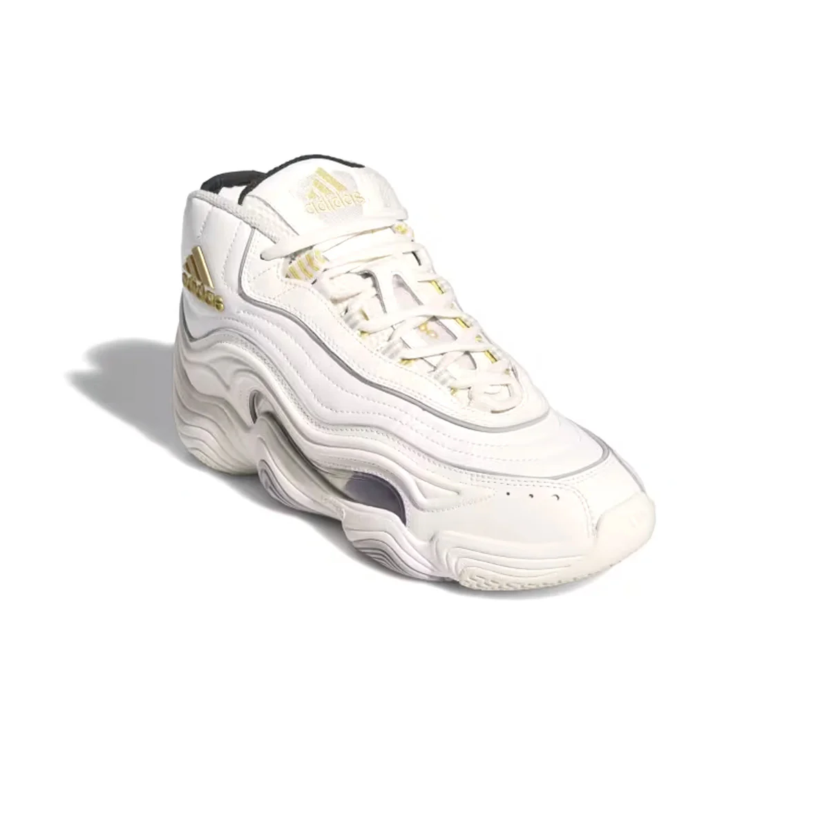 Let these adidas Crazy 98 shoes transport you back to the era of "Feet You Wear." An eye-catching wave pattern stands out against the upper that's moulded to cradle your foot. An EVA midsole with Adiprene cushioning provides comfort and support for all-day wear while the Torsion System stabilises as you move.