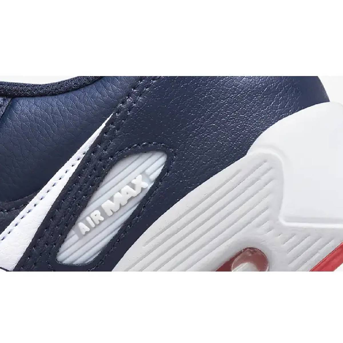 Kids Air Max 90 Leather 'Obsidian Red Track'