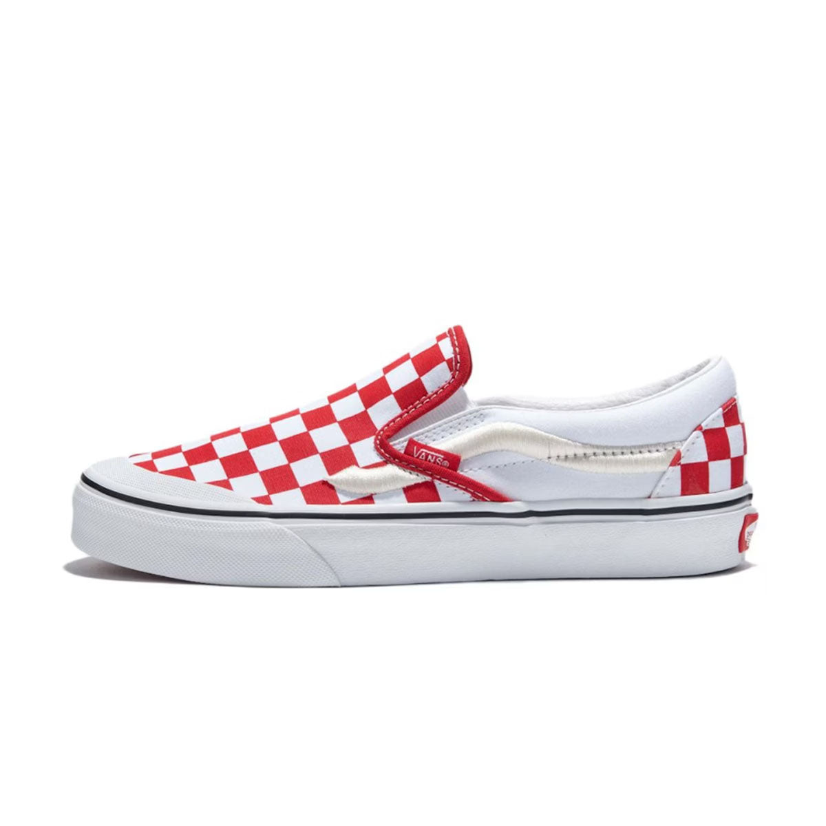 Classic Slip on 138 'Sidestripe Red'