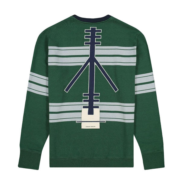 + Craig Green 80s Vintage Print Sweatshirt 'Forest Green'