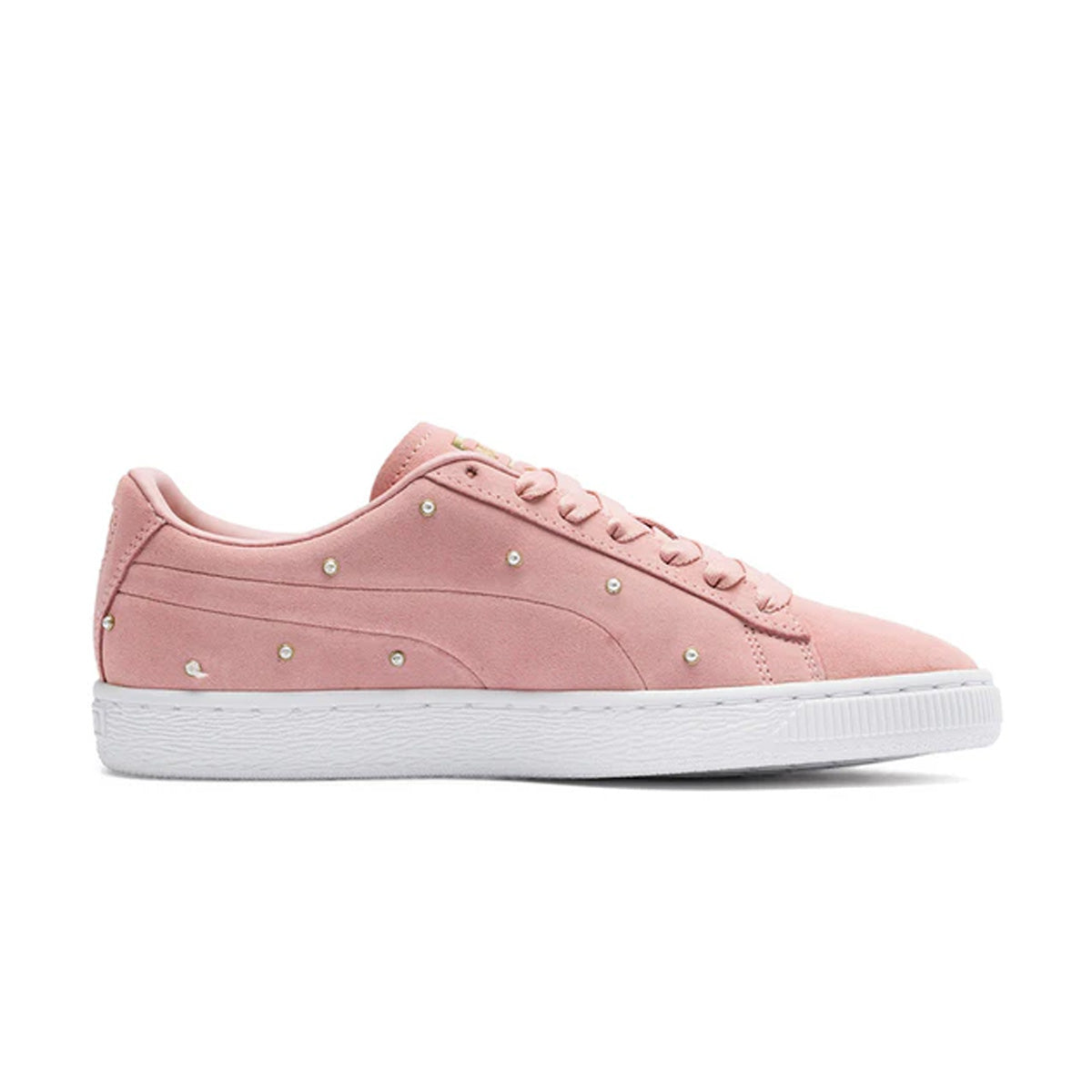 Pearl Studs Suede 'Pink'