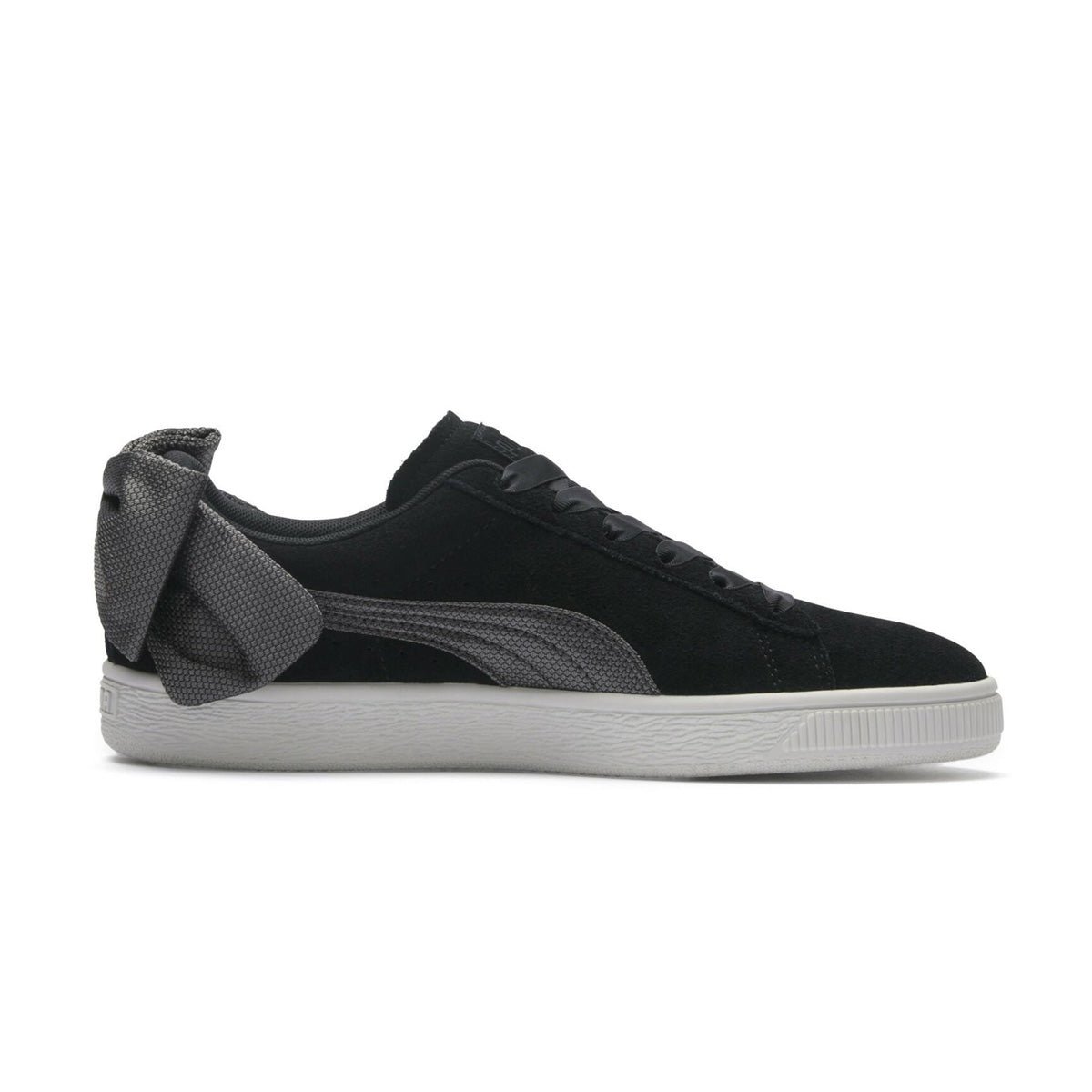 Suede Bow Hexamesh 'Black White'