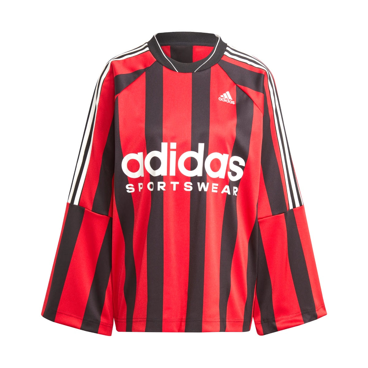 Jacquard Long Sleeve Jersey 'Black Better Scarlet'