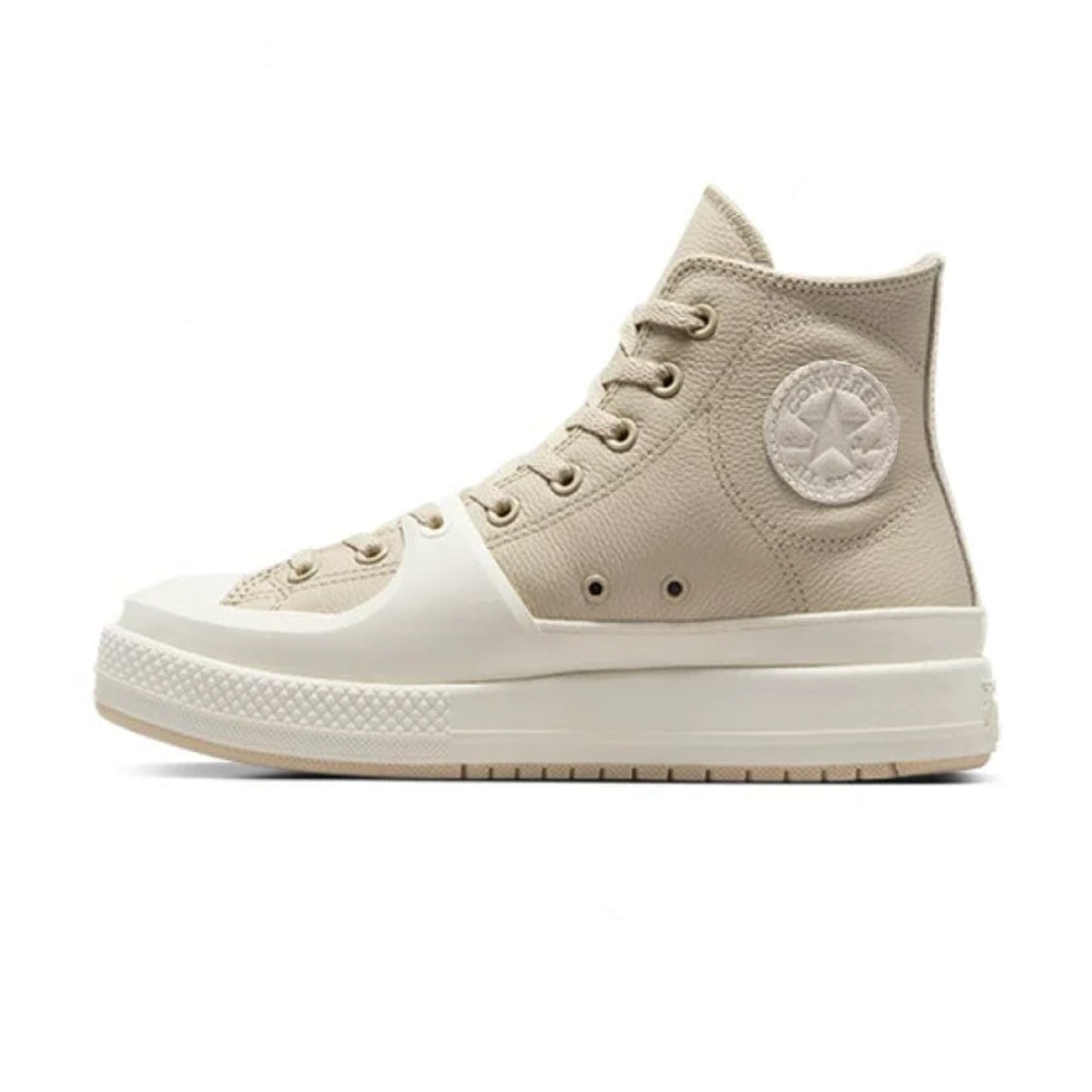 Chuck Taylor All Star Construction Leather Play On Sport Hi 'Beige White'