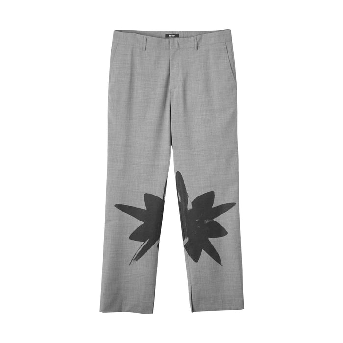 Mystery School Uniform Black Flower Suit Pants 'Grey'