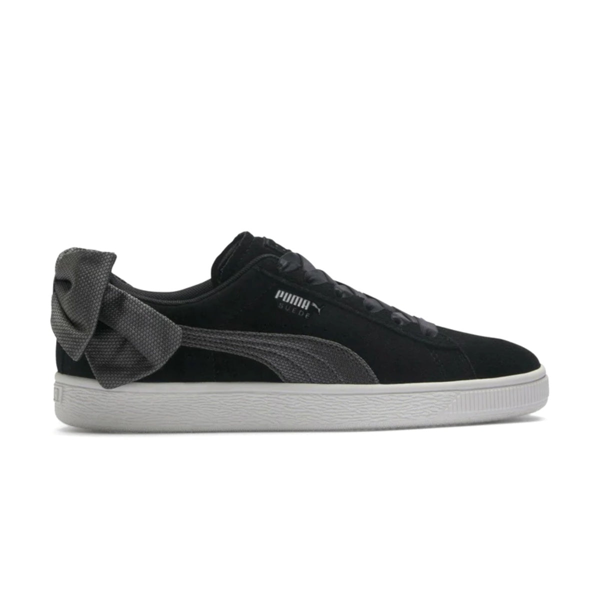 Suede Bow Hexamesh 'Black White'