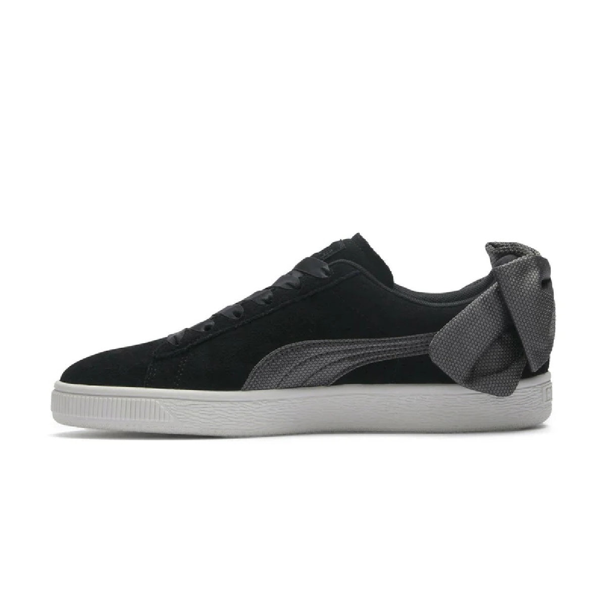 Suede Bow Hexamesh 'Black White'