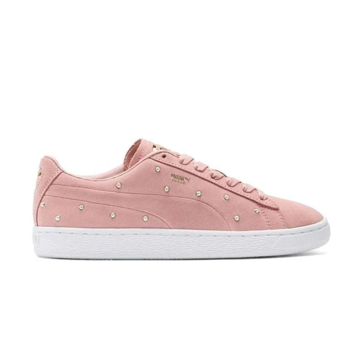 Pearl Studs Suede 'Pink'