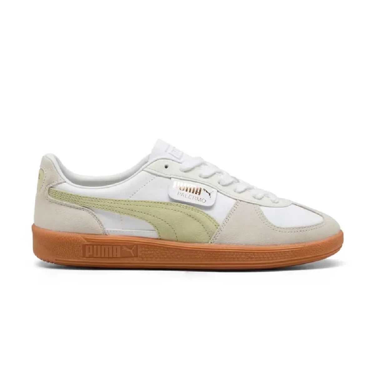 Palermo Leather 'Puma White Pistachio Green'