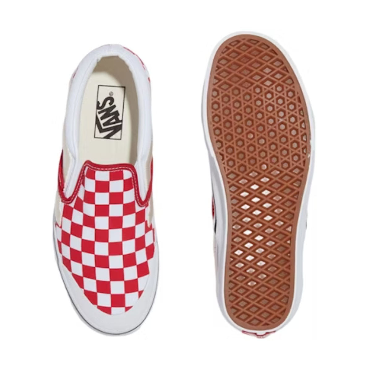 Classic Slip on 138 'Sidestripe Red'
