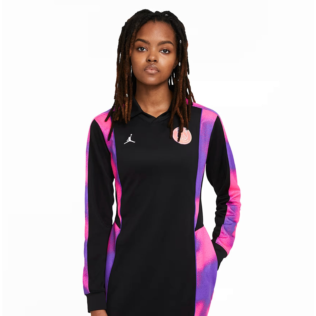 Wmns Paris Saint-Germain Jersey Dress 'Black'