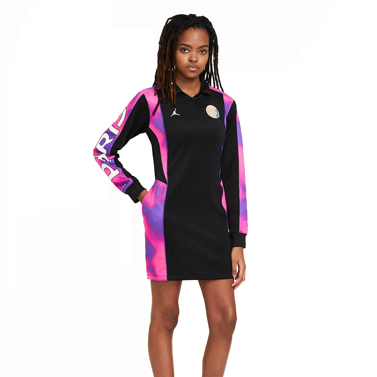 Wmns Paris Saint-Germain Jersey Dress 'Black'
