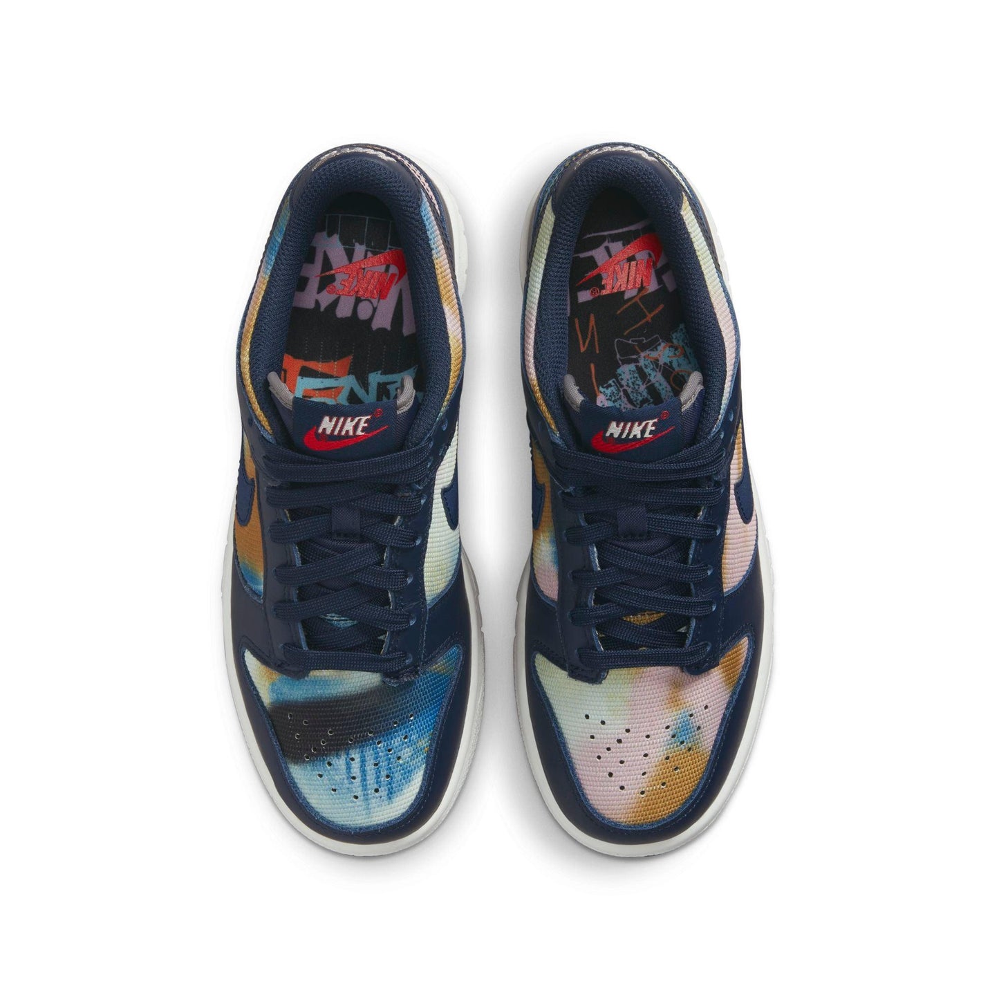 Kid's Dunk Low SE 'Navy Graffiti'