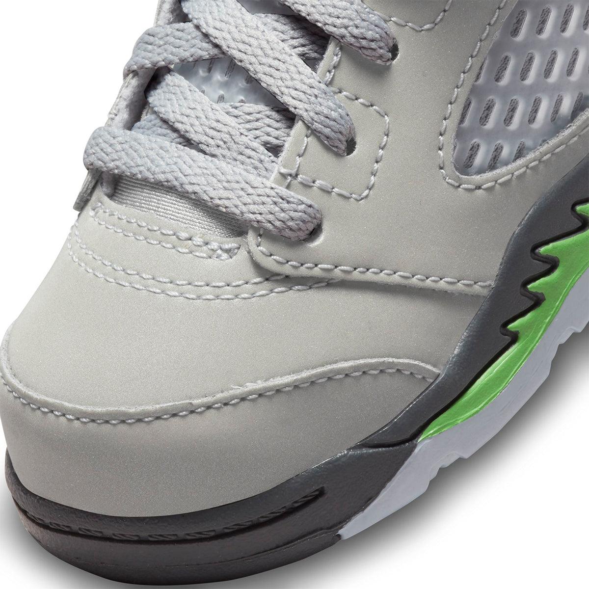 jordan retro 5 grey and green