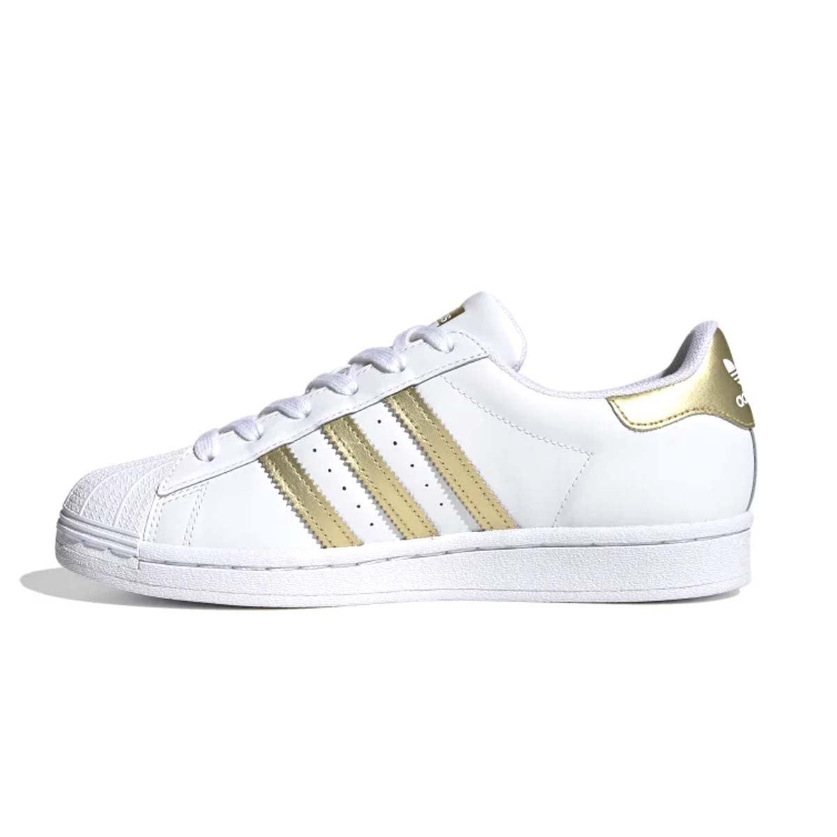 ★Golden ★ Superstar Sneakers White Gold GWF00498F0047 Golden Goose Super-Star Leather Sneakers | White | FARFETCH