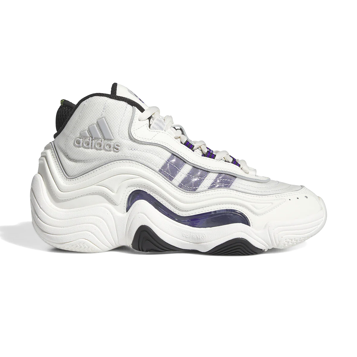Bring back '90s nostalgia with these adidas Crazy 98 shoes. Moulded layers of leather, mesh and synthetics come together in an eye-catching upper with a wavy pattern reminiscent of B-ball shoes of the era. Wherever you're headed, the Crazy 98 unleashes your inner rebel.