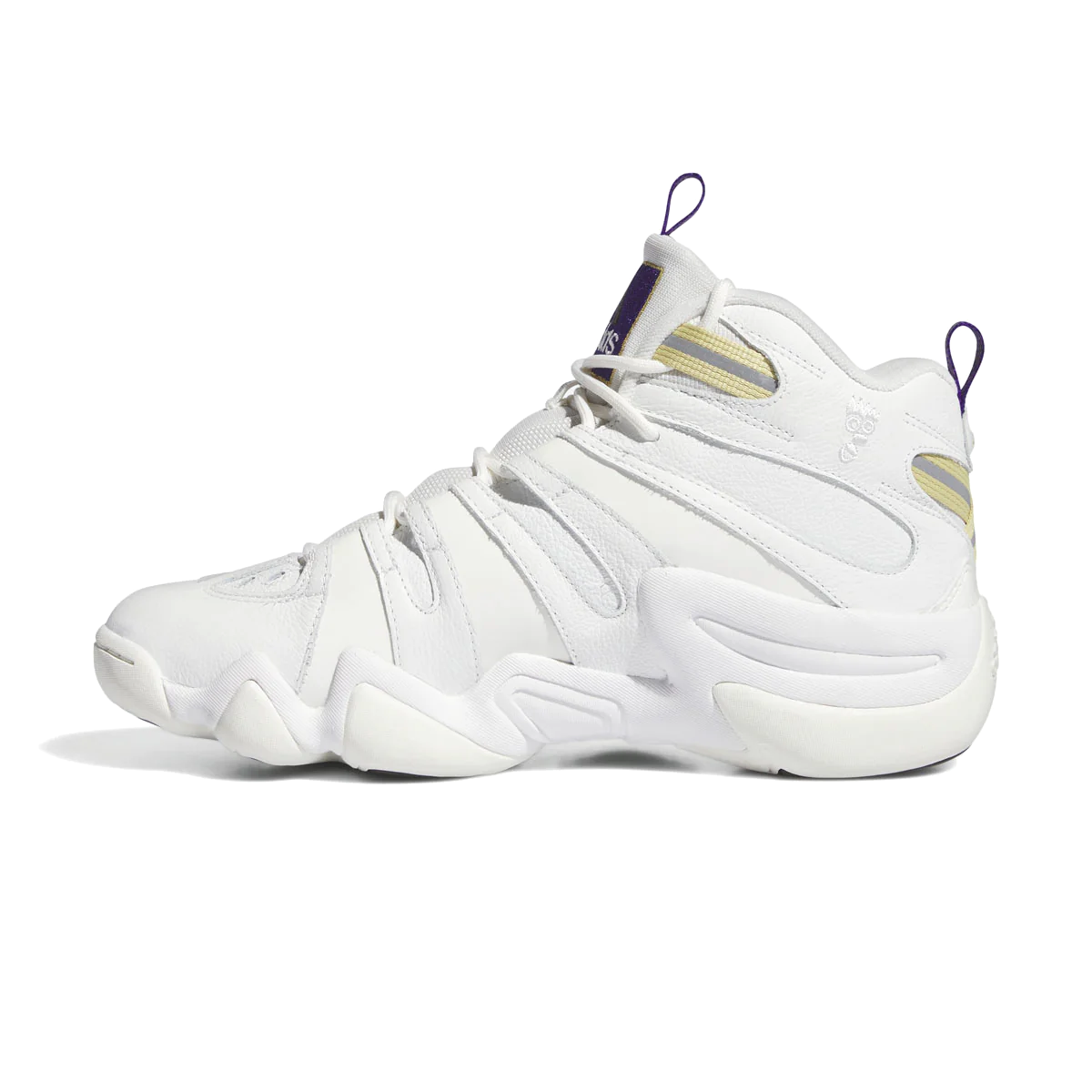 Step into '90s style with the adidas Crazy 8 shoes. Originally released in 1998 as a basketball legend's first signature model, they feature an EVA midsole that cushions your stride and a rubber outsole—complete with Torsion System tech—that keeps you grounded. The mesh and pebbled leather upper add extra points, and the 3-Stripes transport you back to the era.