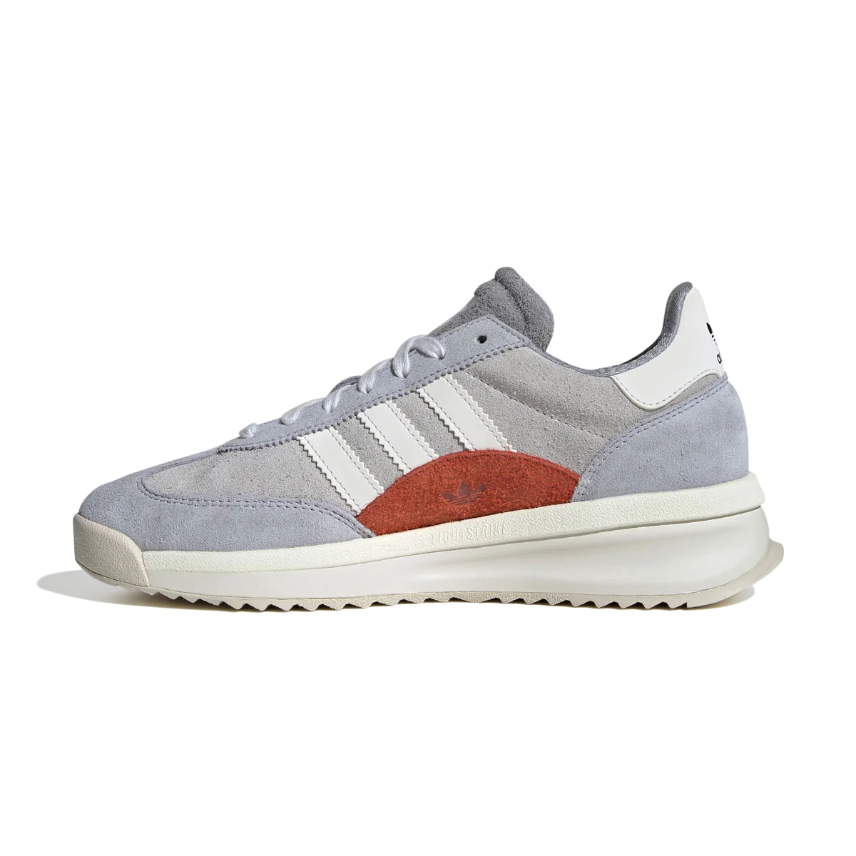 Originally a lightweight racing shoe — the adidas SL 72 trainers didn't only make an impression on any track, but at the track of the largest sporting event in history. Still super light, and still grounded in minimalism, this modern version rides on a combination gum and solid rubber outsole, and is finished with a durable mudguard and TPU heel clip for stability.