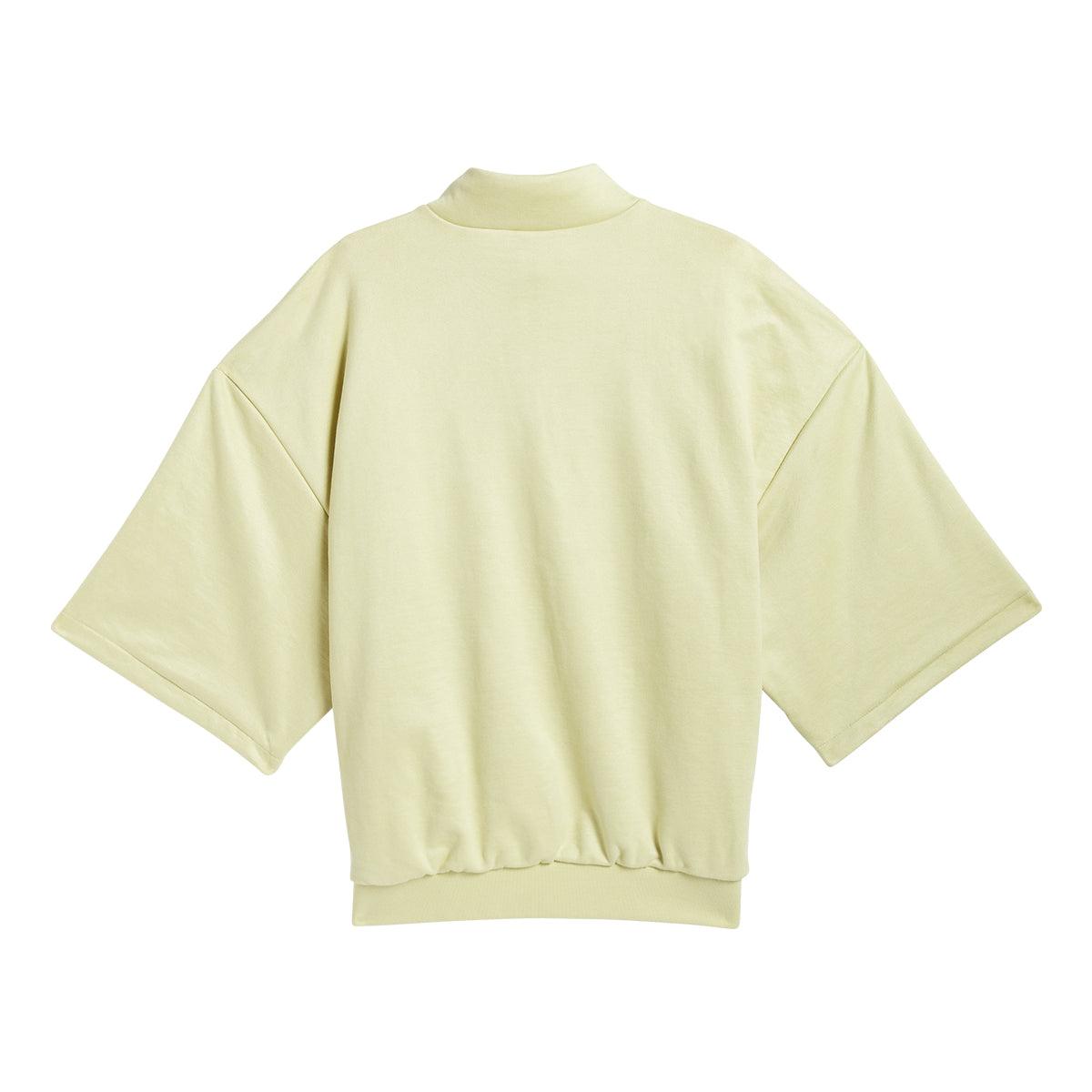 Sueded 3/4 Half Zip Sweatshirt 'Halo Gold'