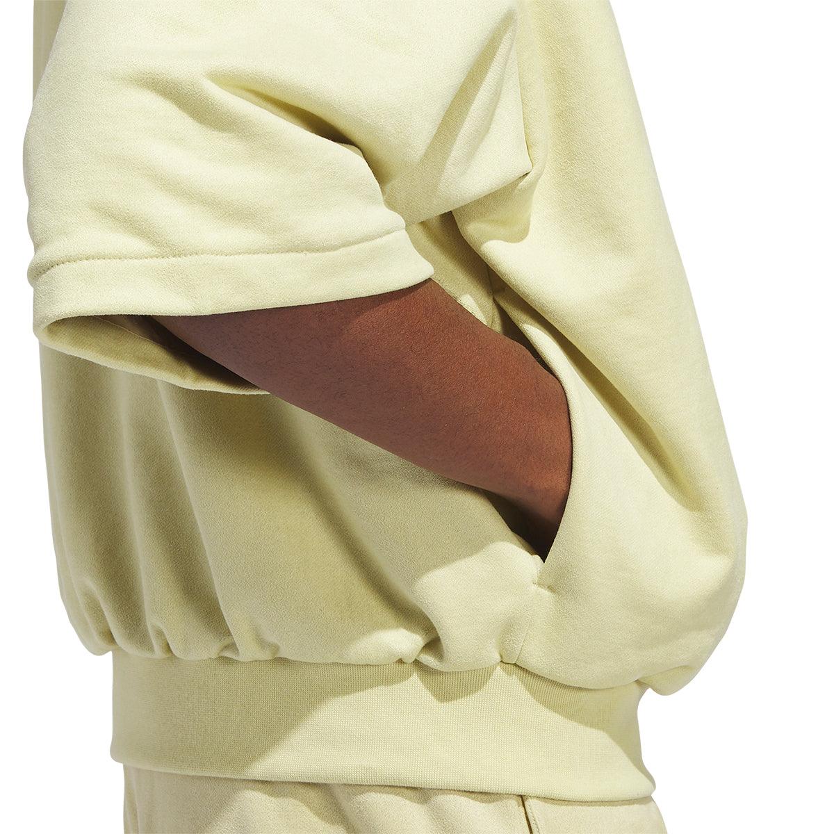 Sueded 3/4 Half Zip Sweatshirt 'Halo Gold'