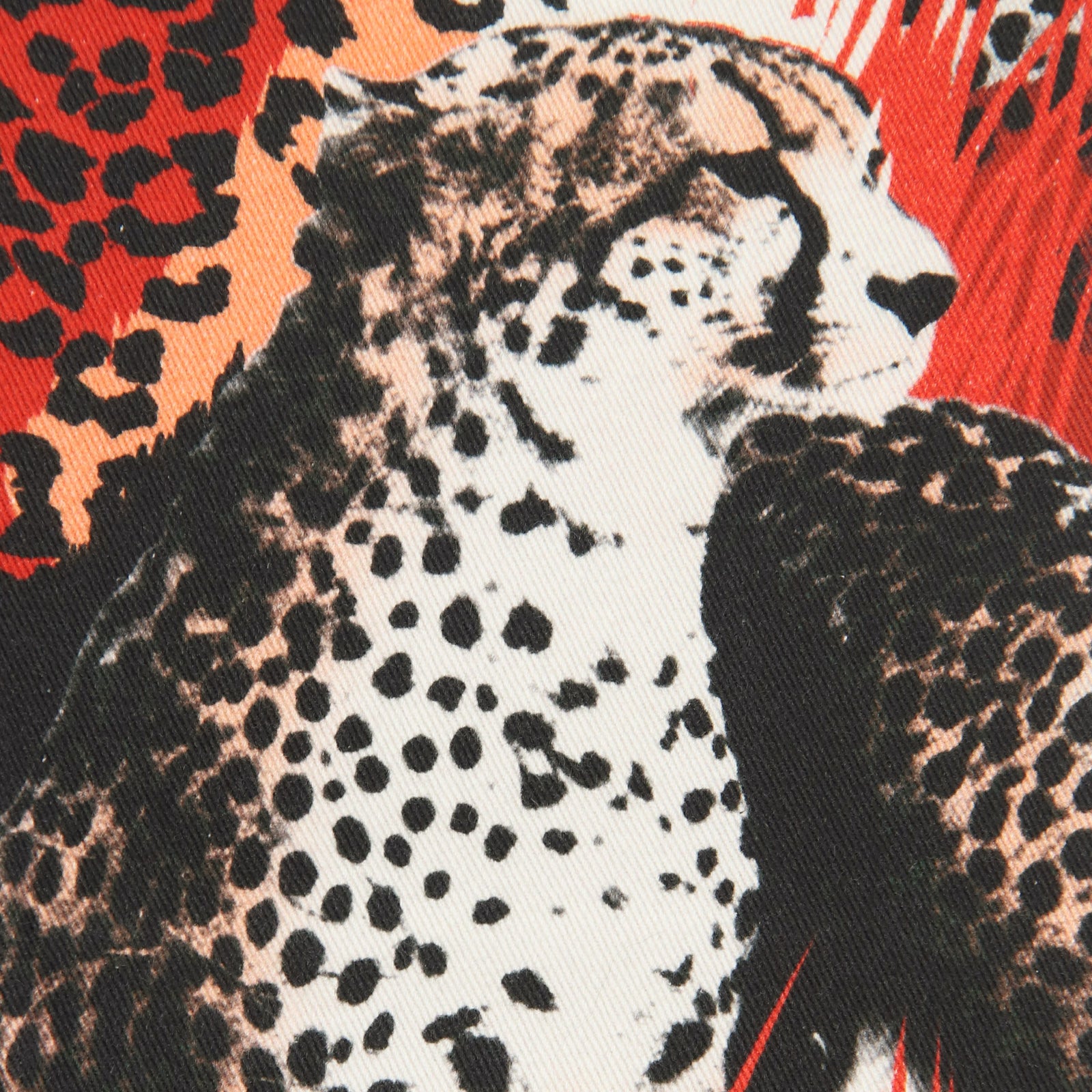 M-Roma Denim Pants 'Red Leopard'