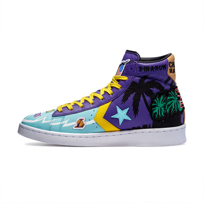 + Chinatown Market x NBA x Jeff Hamilton Pro Leather Hi 'Lakers Championship Jacket'