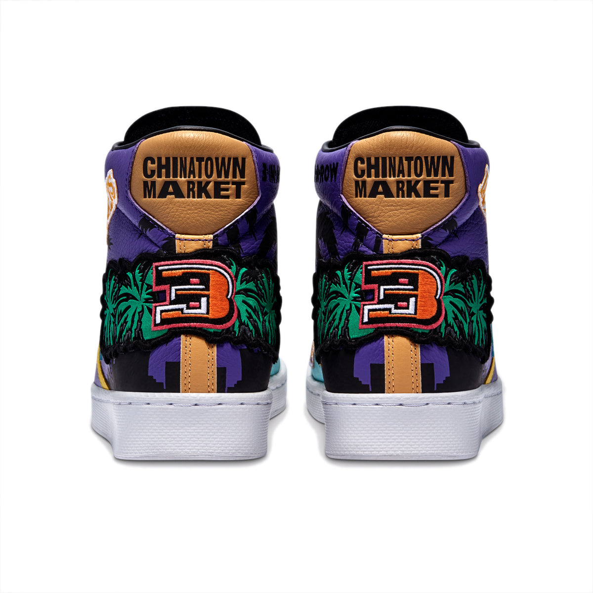 + Chinatown Market x NBA x Jeff Hamilton Pro Leather Hi 'Lakers Championship Jacket'