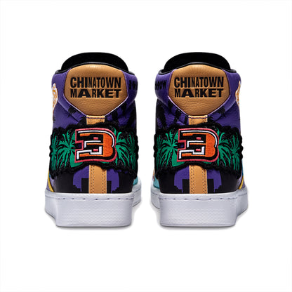 + Chinatown Market x NBA x Jeff Hamilton Pro Leather Hi 'Lakers Championship Jacket'