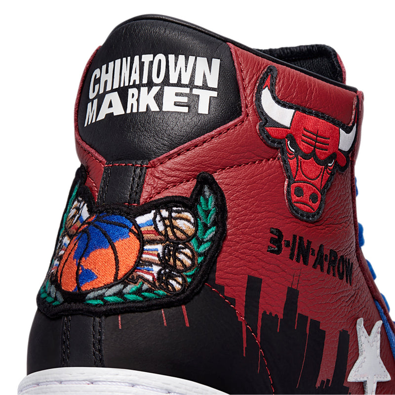 + Chinatown Market x NBA x Jeff Hamilton Pro Leather Hi 'Chicago Bulls Championship Jacket'
